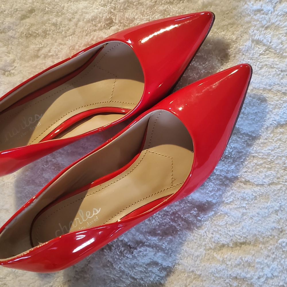 Charlies Red Patent Leather Women's Shoes